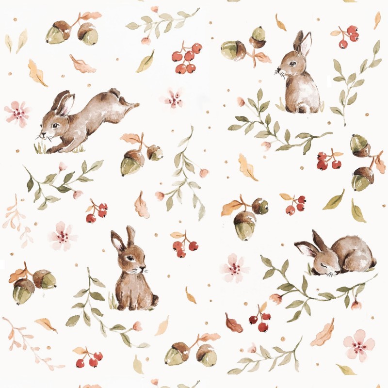 Carta da parati Happy Rabbits 280x50 cm