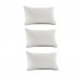 Pack of 3 pillows 100% visco flakes and pur 90cm
