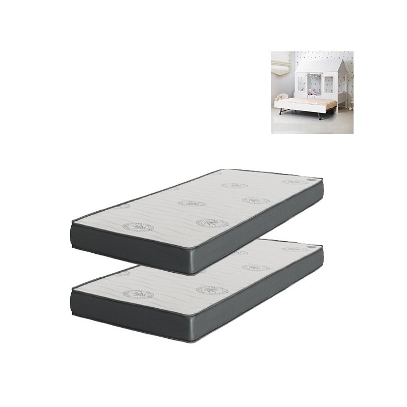 Olaf Pack 2 mattresses + a pull-up bed with legs
