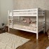 White children's bunk bed Isabela 90x195cm