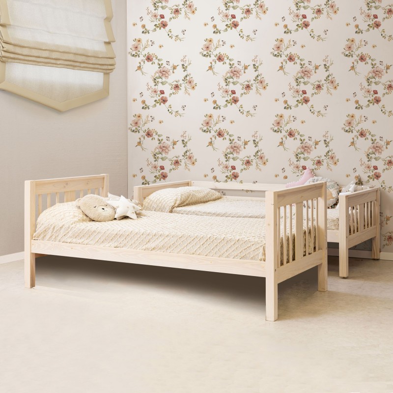 Children's bunk bed white washed Aventura 90x190cm