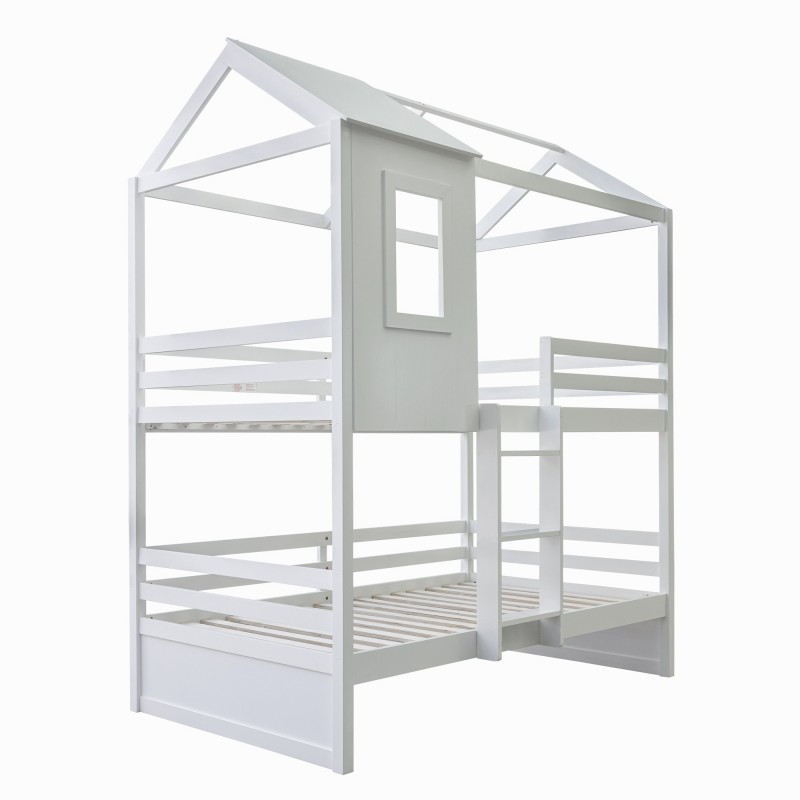 Bunk Bed for Kids Casita white  90x190/90x190cm