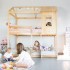 Letto a castello Montessori per bambini Casita 90x190/90x190cm
