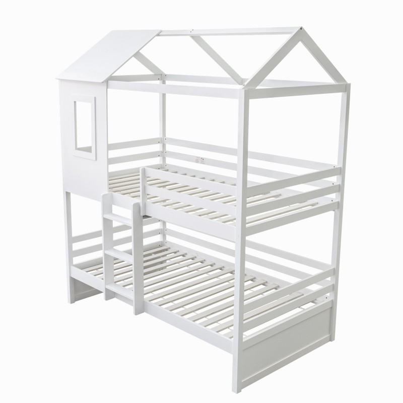Bunk Bed for Kids Casita white 105x190/105x190cm