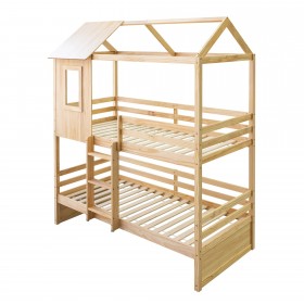 Beliche infantil Casinha pinheiro 90x190/90x190cm