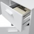 Vanellope mesa de escritório em branco 73x108x50cm