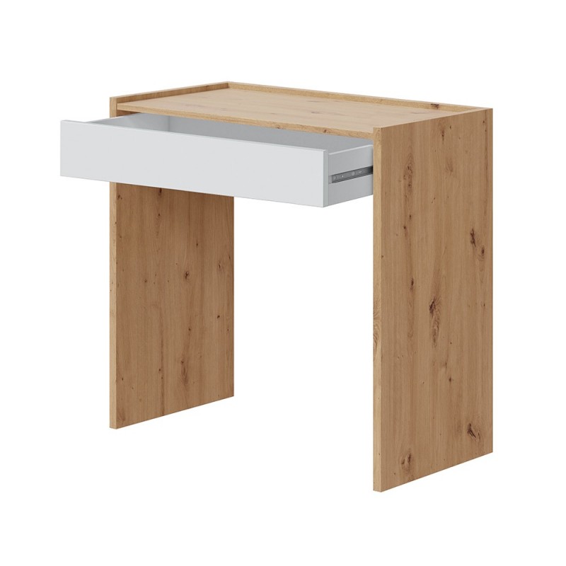 Coco Schreibtisch in weiß mit Schuhblade 77x81,5x40cm