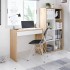 Coco mesa de escritório em branco com gaveta 77x81,5x40cm