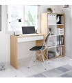 Coco mesa escritorio blanco con cajón 77x81,5x40cm
