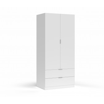 Vanellope armadio 2 ante 2 cassetti 180x81,5x52cm