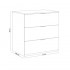 Vanellope chest of 3 drawers 80x70x38cm