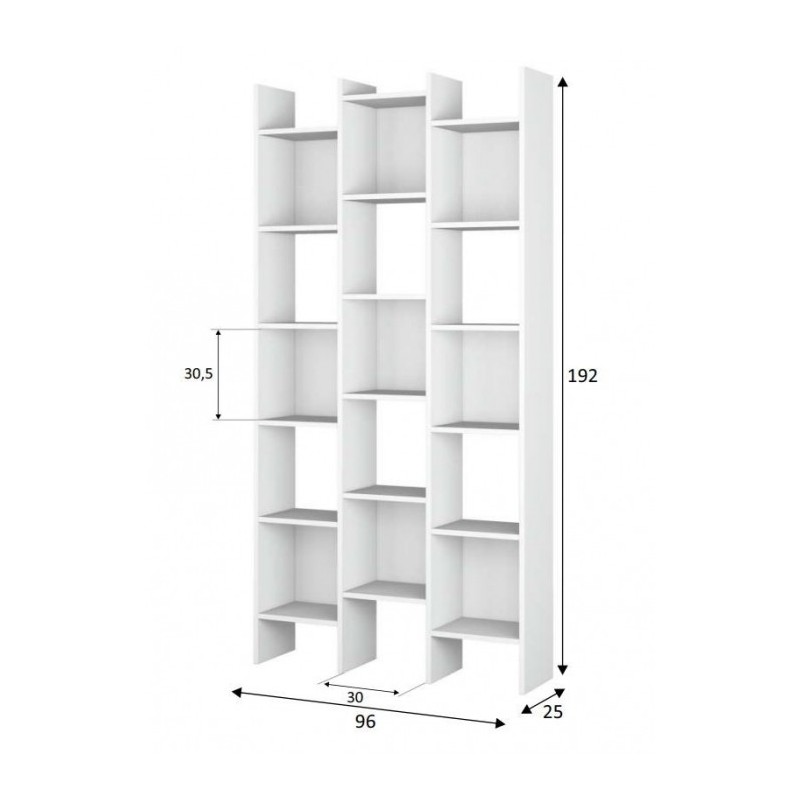 Mensola Claire 192x96x25cm