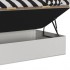 Kastenbett  mit seitliche öffnung Spanplatte weiße  Nemo 90/105x190cm