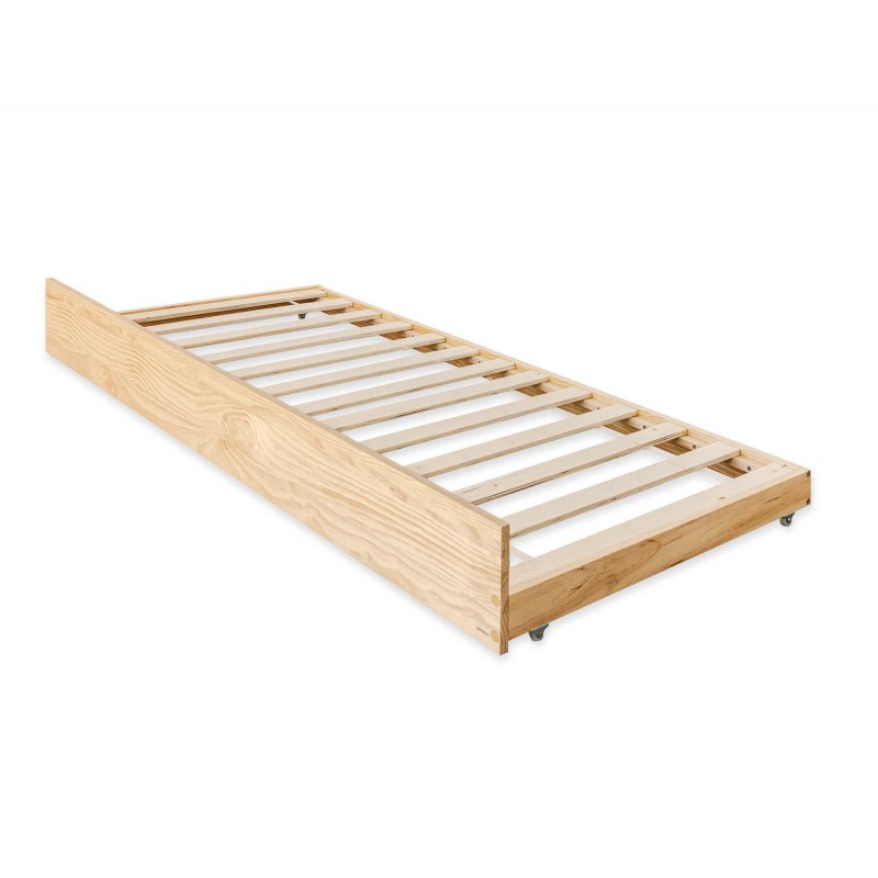 Pull-out bed in wood for children Popins 90x180 cm