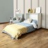 Folding bed chipboard white 101x99x40