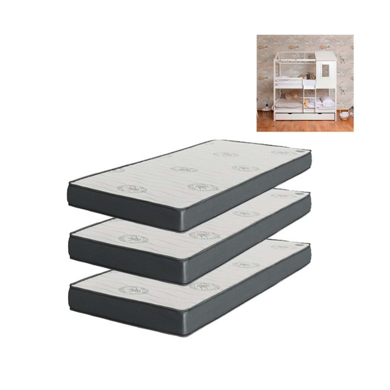 Cottage 105 cm Pack 3 colchões todos com 105 cm