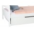 Bed with pull out bed with legs Timon 90x200 cm
