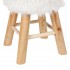 Sully furry stool 30x30x45