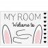 My room coniglietto decorativo adesivo 50x70cm
