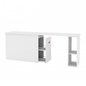 Desk with storage Aurora 76,5x202/242x45