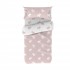 Duvet cover set 3 pieces pack of 2 + cushion gift cotton 90x190cm