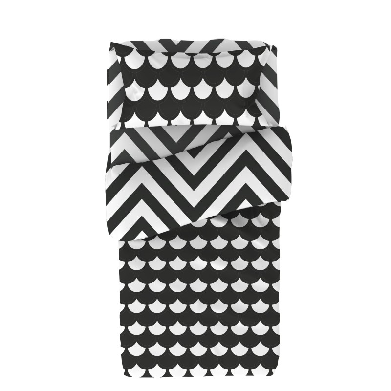 Funda nórdica set 3 piezas pack de 2 + cojín regalo algodón 90x190cm