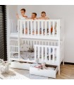 White children's bunk bed Lizzie 90x200cm