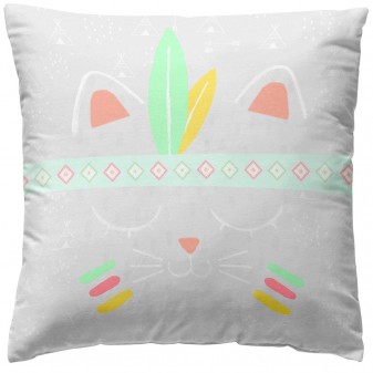 Capa de almofada de cabeça indiana 40x40cm