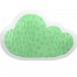 Cushion cloud-shaped Raindrops 30x40cm