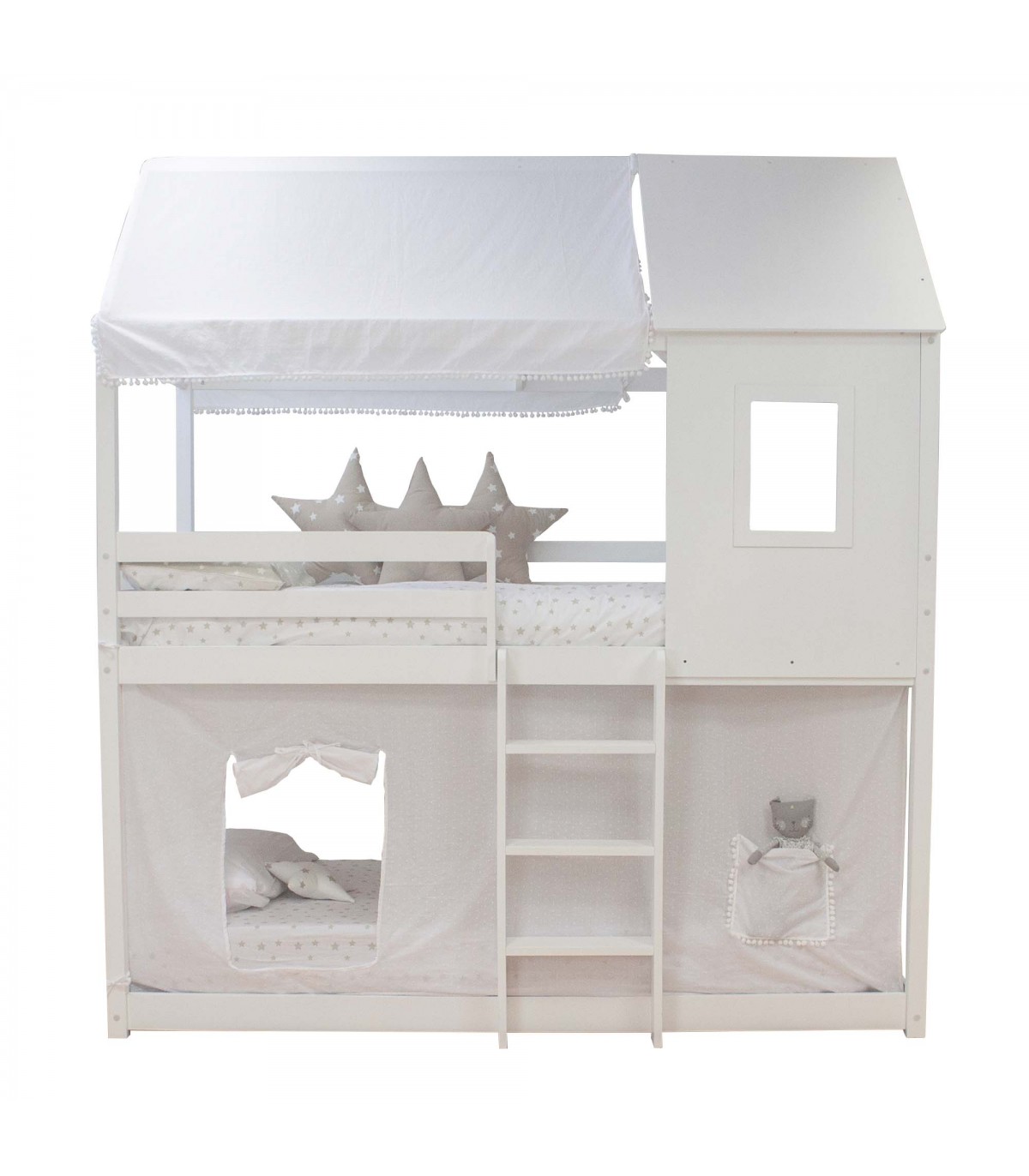 Techo para cama casita montessori - TMU0315B - doseles y techos de tela