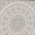 Tête de lit design mandala blanc 160x126x4cm