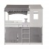 Set tessile per il letto a castello Montessori grigio