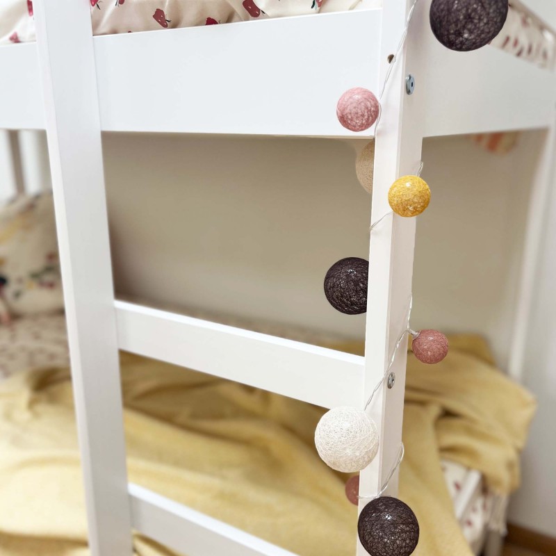 White children's bunk bed Eli 90x190cm
