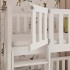 Weißes Kinder-Etagenbett Otis 80x180cm