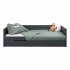 Bett mit Ausziehbett mit Beine Nala 90x200 cm