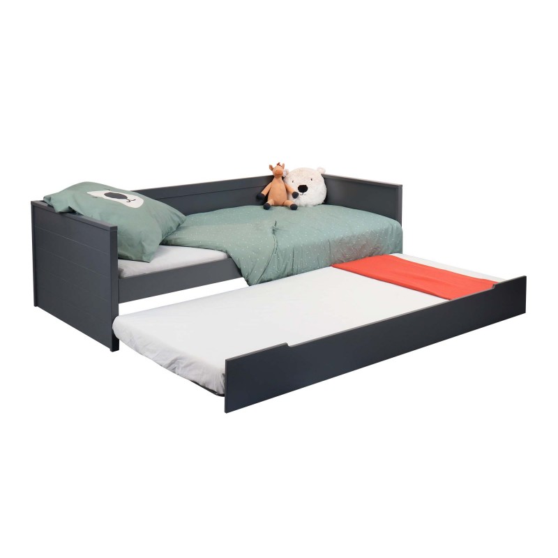 Bed with pull out bed with legs Nala 90x200 cm