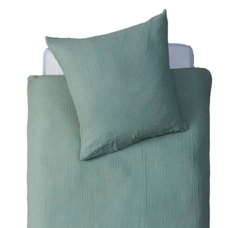 Green Duvet cover. Bed 90x190cm