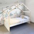 Hüttenbett für Kinder mit Geländer Jane 90x190cm