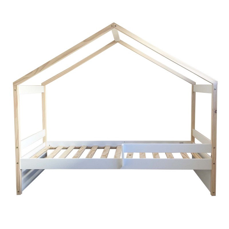 Jane cottage bed with railing 90x190cm