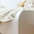 White trundle bed + pull out bed with legs Luca 90x190cm / 90x190cm