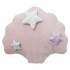 Cushion polyester pink Aquata 40x35x8cm