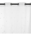 Vorhang Polyester weiß Plumette 240x140cm