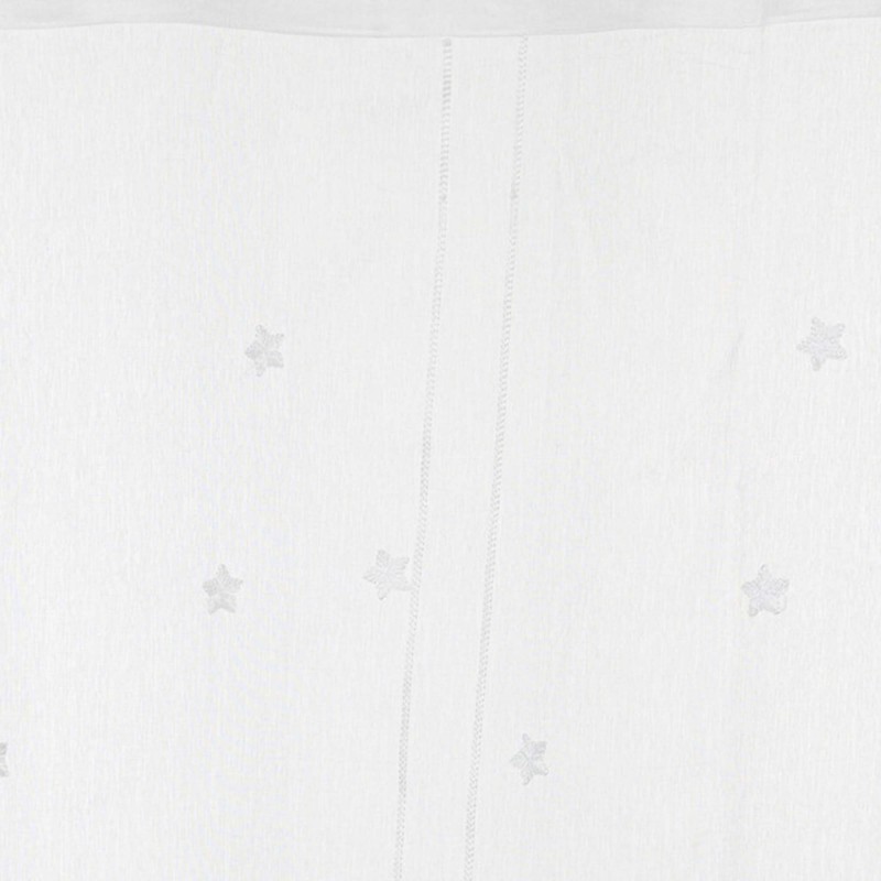 Curtain polyester white Plumette 240x140cm