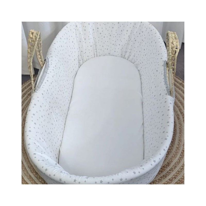 Protector bassinet polyester white 78/65x28x4 cm