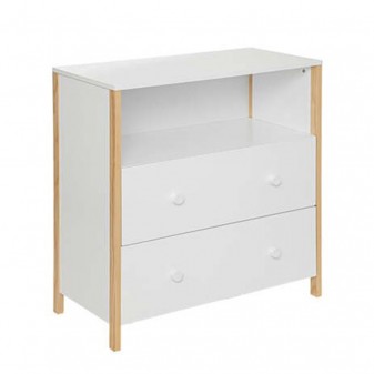 Bimba Cómoda de 2 gavetas 85x80x40cm