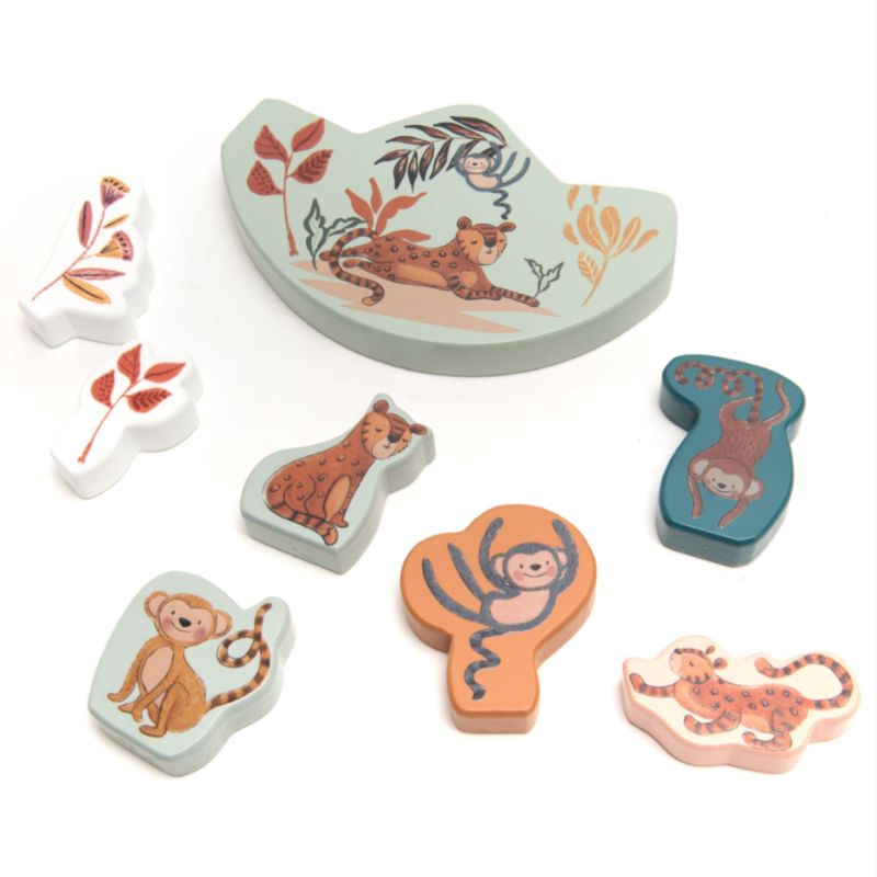 Gioco di equilibrio multicolore in legno Akela 2x18x20 cm