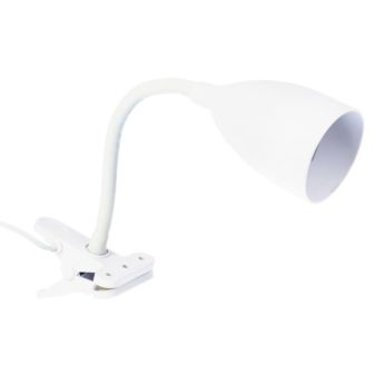 Lámpara de pinza silicona blanco 43x8x8 cm