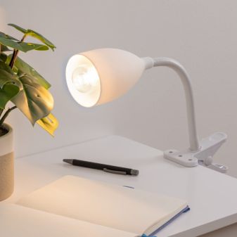 Lamp Clip-on Silicone White 43x8x8 cm