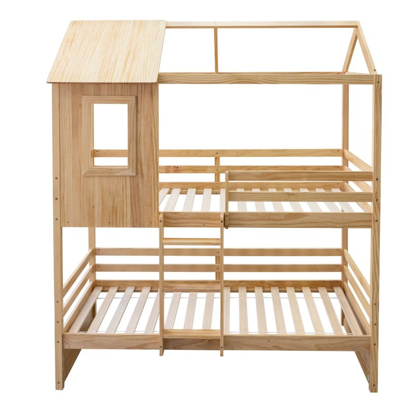 Litera Infantil Casita pino 90x190/90x190cm