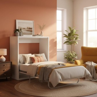 Cama plegable blanco Hans 100x200cm